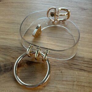 EUC CreepyYeha Choker - Clear Vinyl